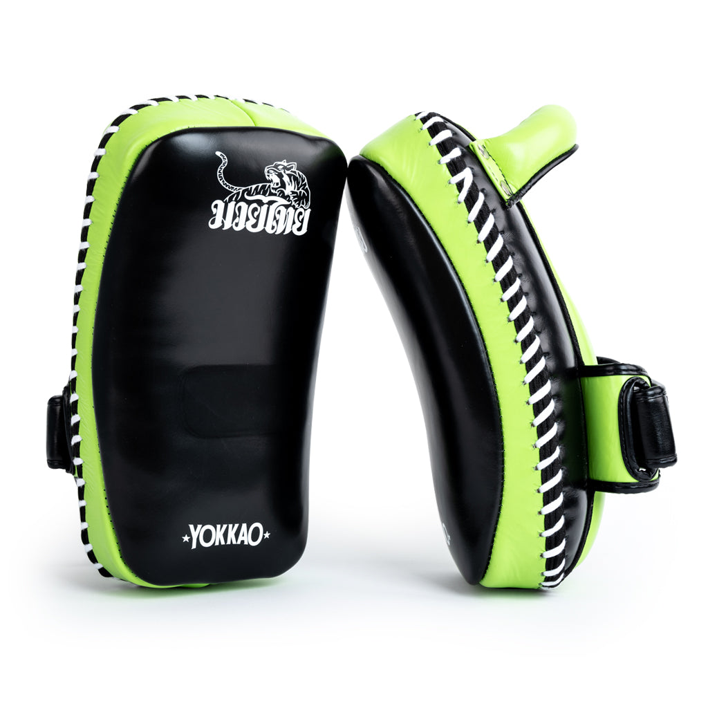 YOKKAO Free Style Kicking Pads Black/Lime Zest